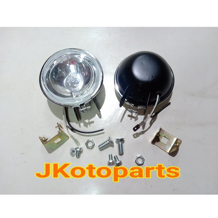Jual Fog Lamp Bulat 3" Set Kuning Putih Kode 094