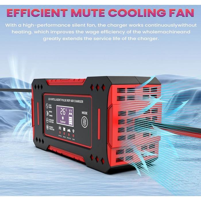 Casan Aki 12V Sunpro 6A-5A-4A-2A Charger Battery Mobil Motor / Alat Pengisi Daya Baterai SUNPRO