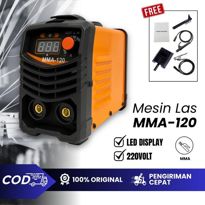 Terbaru - MESIN LAS MMA-120 ALAT LAS BESI MINI 450W TRAVO LAS