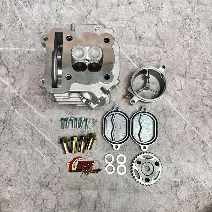 BLOK CYLINDER HEAD MOTO 1 MIO 4 KLEP 24 21 PELATUK ROLLER