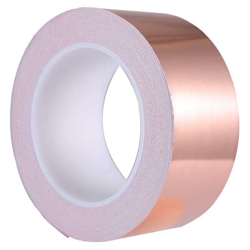 Copper Foil Tape 50mm x 30M for EMI Shielding Conductive Adhesive for Electrical Repairs,Snail