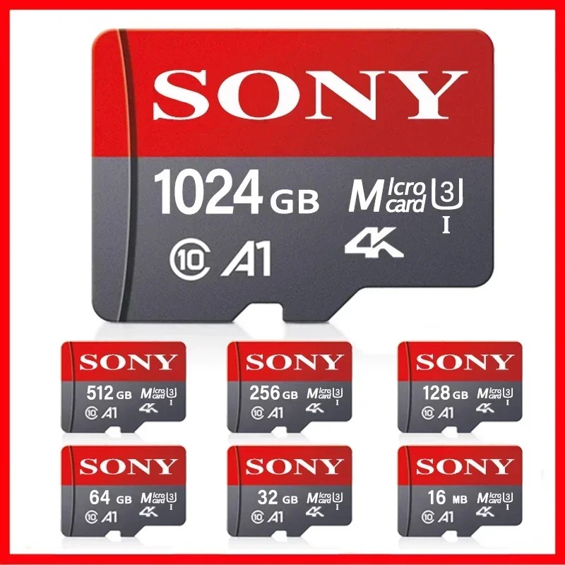 SONY 4K 1024GB Micro SD Card Memory Class10Micro SD Card 128GB 256GB