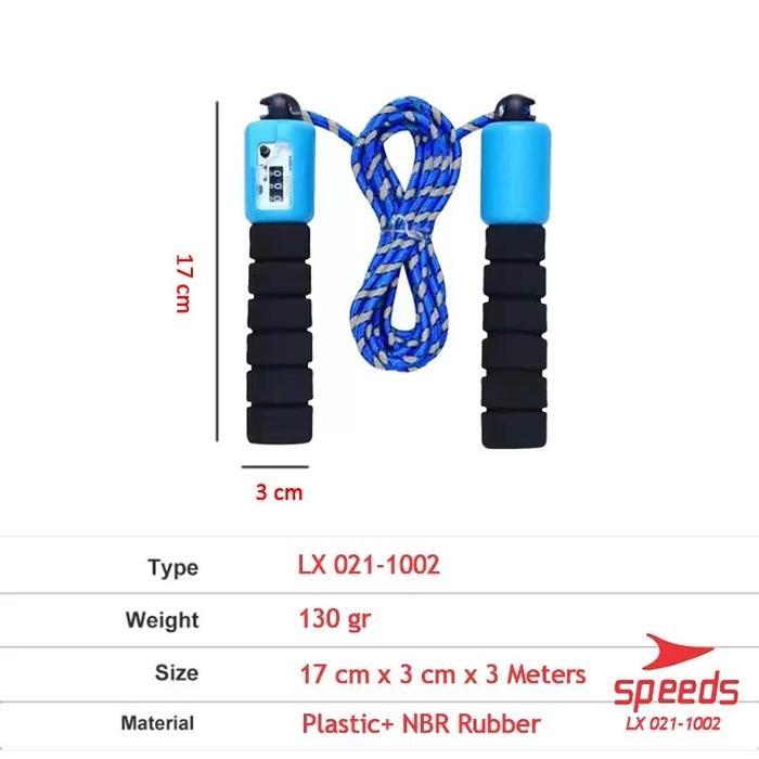 SPEEDS Tali Skipping Lompat Tali Original Skipping Rope Jump Rope Jumping Rope Counter Otomatis