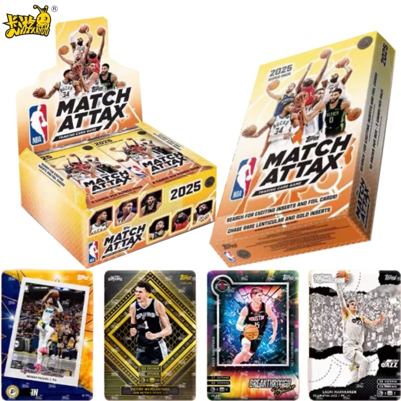 KAYOU Genuine NBA Star Card NBA MATCH ATTAX Basketball Battle Card Energy Pack Superpower Pack