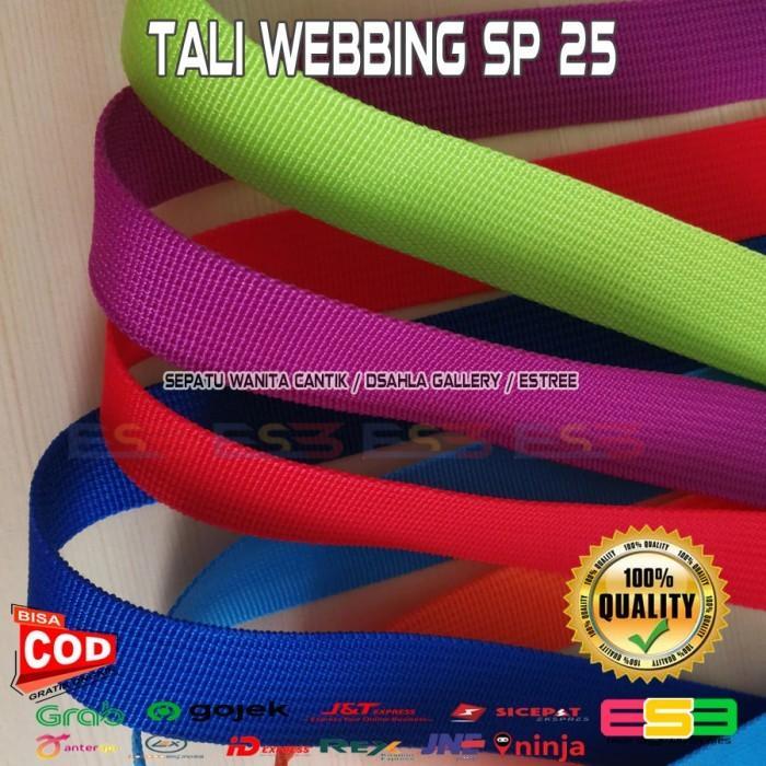 j88o- Tali Webbing Hijau Army/ Tali Webing 2.5 Cm Tebal Kuat/Bisban