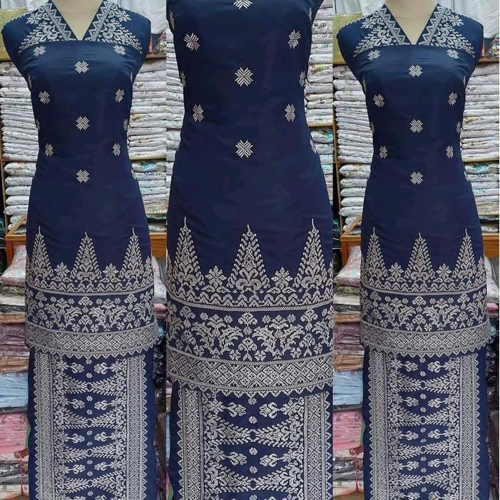Bahan Baju Kurung Bordir Songket Khas Bukittinggi Padang