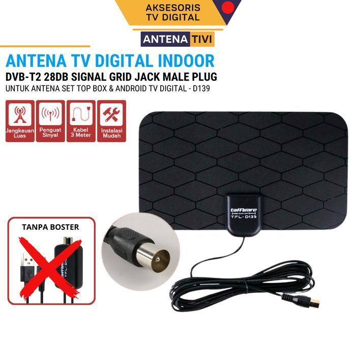 New New Antena Android TV Digital Set Top Box DVB T2 Indoor 3 Meter 28dB