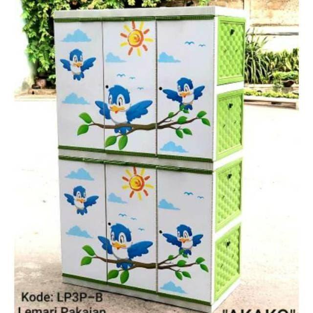 Lemari Plastik Jumbo Akako Karakter Lp3P