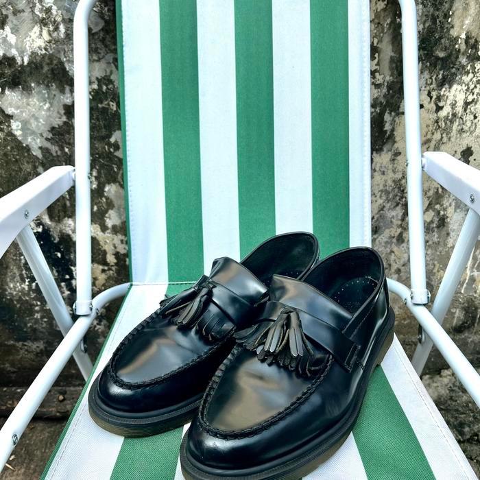 DR MARTENS ADRIAN TASSEL LOAFERS BLACK SMOOTH
