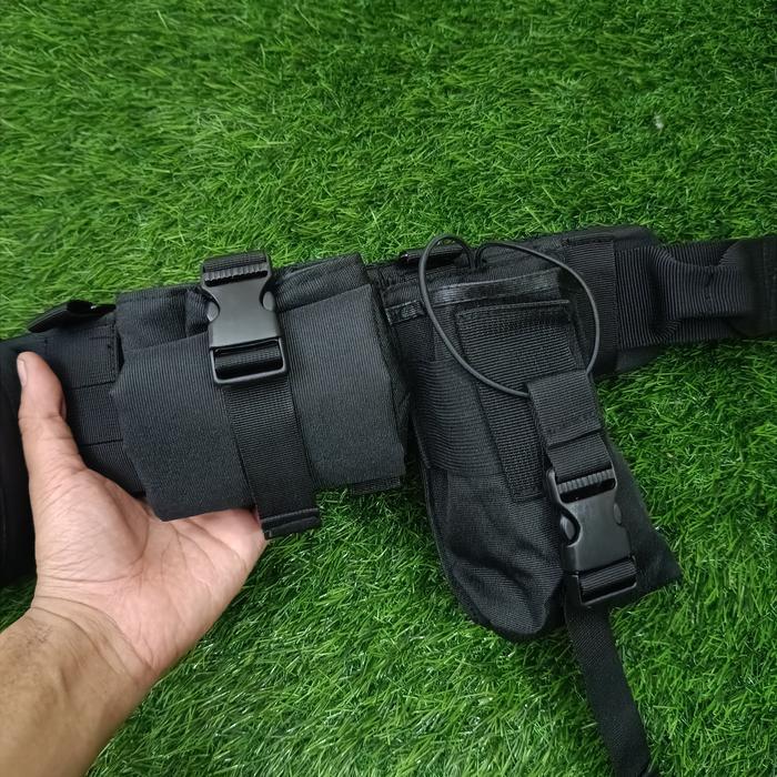 KOPEL TACTICAL SET HITAM DUPLIKAT JATAH BRIMOB / KOPEL TACTICAL BRIMOB HITAM