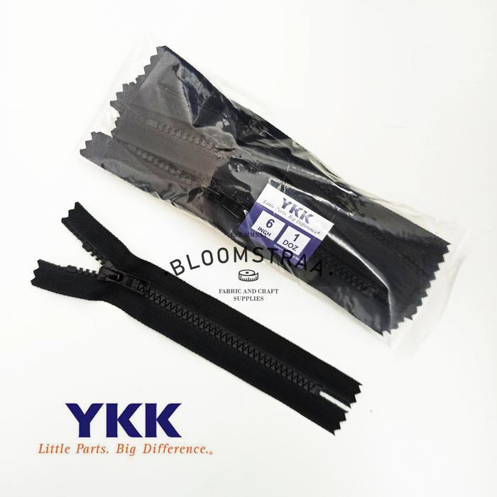 Resleting YKK Vislon 05 15cm seleting gigi plastik 15 Zipper 5VS 6 in