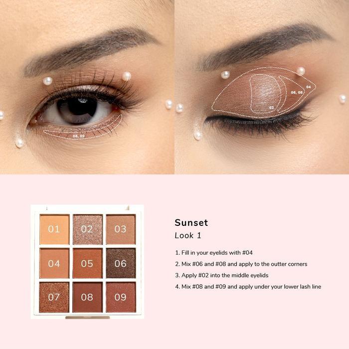 Terbaru Iomi Sunset Eyeshadow Palette