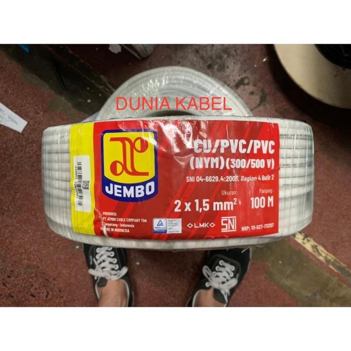 KABEL LISTRIK JEMBO NYM 2X1,5 PER METER