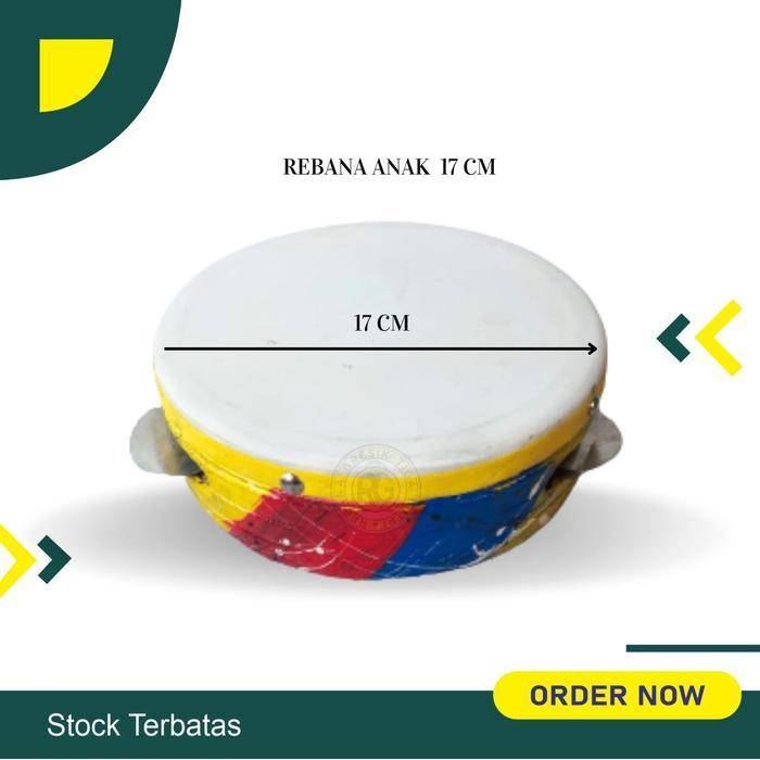 Promo Rebana anak rebana hadroh anak mainan ukuran 17 cm rebana anak rebana