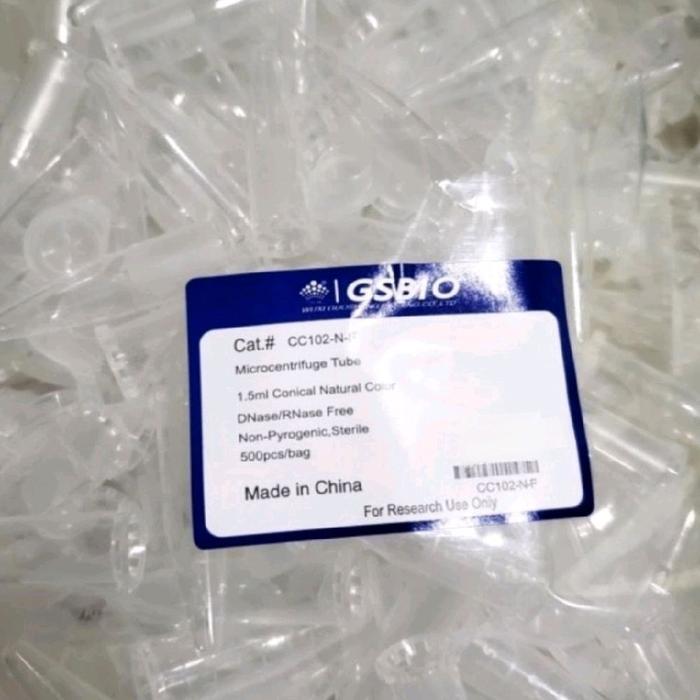 Microcentrifuge Tube Gsbio I Microtube Sterile I 0.5 Ml I 1.5 Ml I 2 Ml