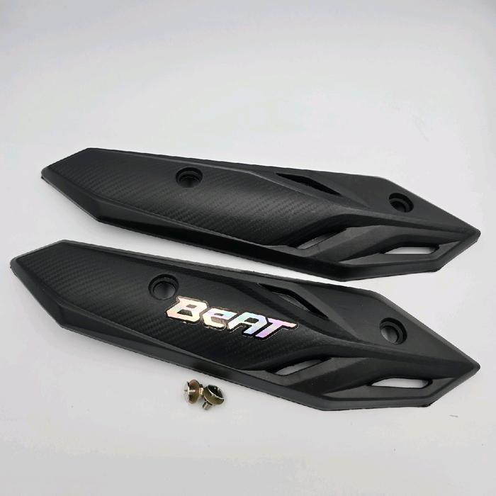 New Cover Knalpot Beat Deluxe 2020-2024 Plus Stiker Dan Baut - Tameng Knalpot Beat New Deluxe Dan