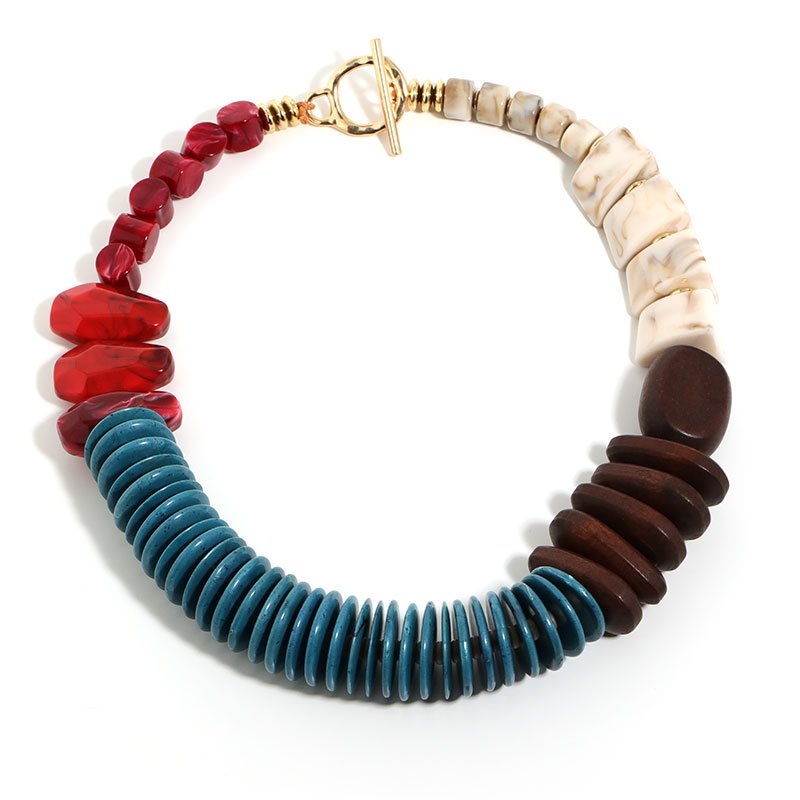 Fashion Statement Boho Beads Necklace Handmade for Women Trendy Party Jewelry