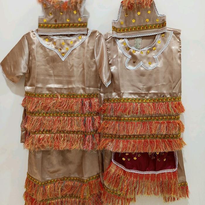 Baju Adat Pakaian Adat Busana Adat Papua Anak Laki Perempuan Cewek Cowok TK SD SMP