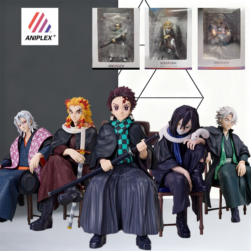 ANIPLEX+ ORIGINAL MODEL Demon Slayer Kamado Tanjirou Rengoku Kyoujurou Anime Statue Figure Model Toy