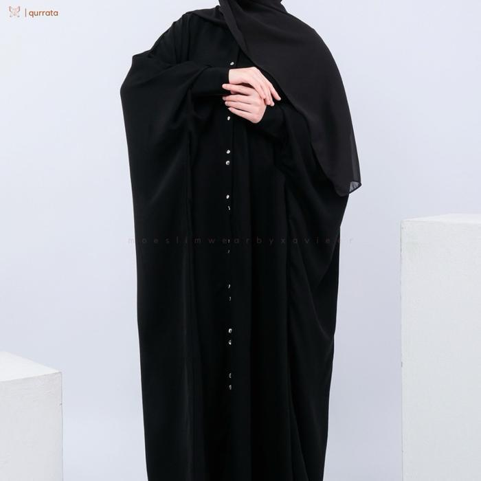 [ Last Stock ] Xavieer - Qurrata Abaya Batwing Muslim Batwing Muslim Tangan Wolfis Dress Gamis