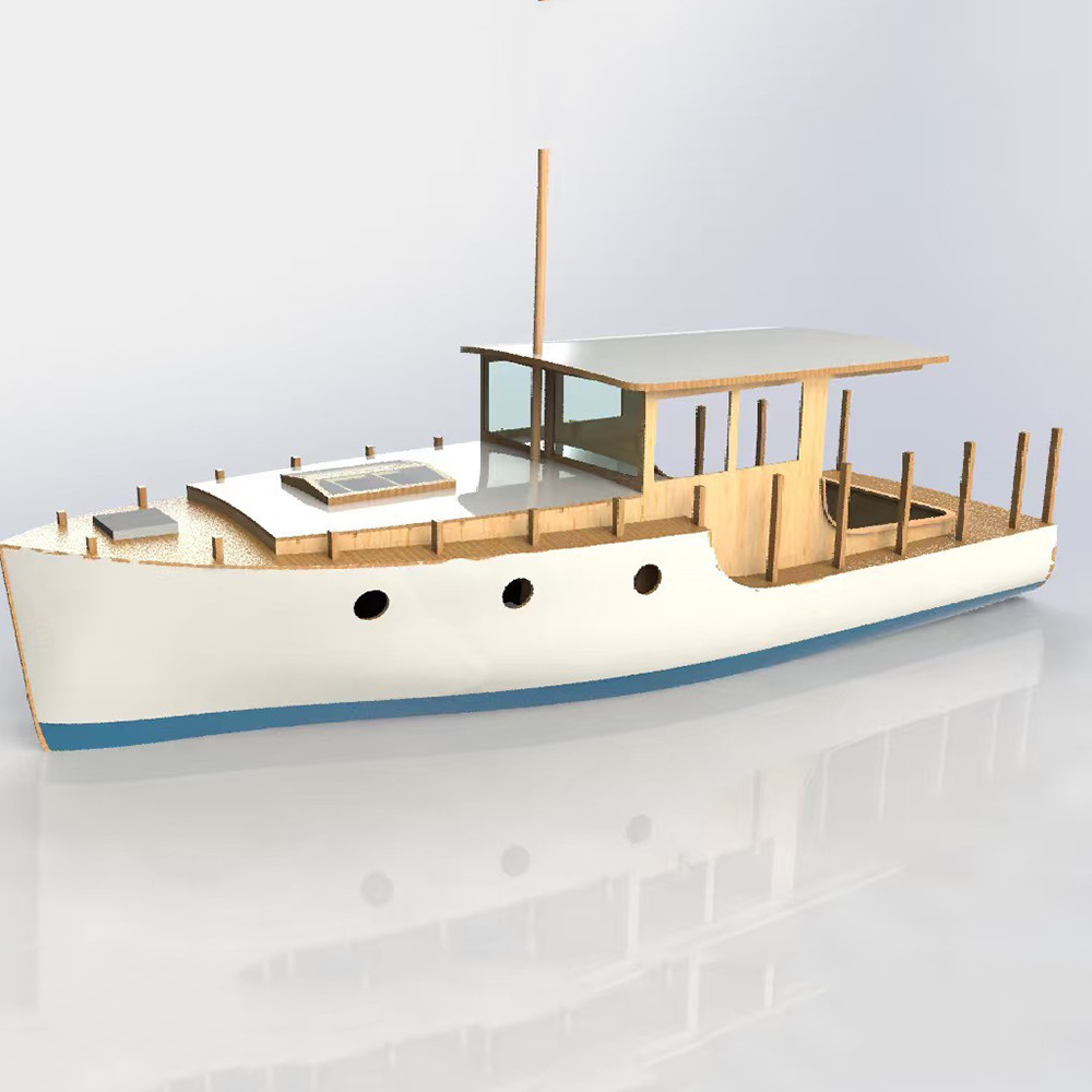 Rc Boat 70Cm European Classical Small Yacht Remote Control Boat Wooden Structure Rc Boat Model Kit
