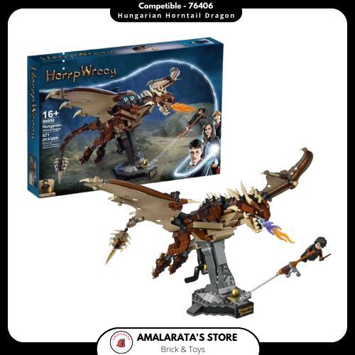 SALE brick compatible Harry Potter 76406 Hungarian Horntail Dragon Termurah