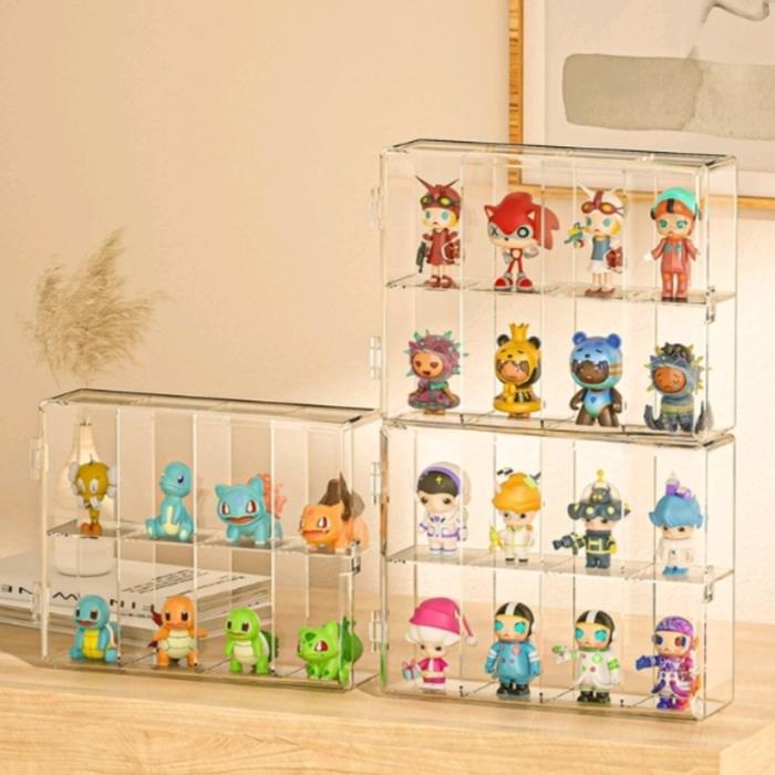 kotak tempat display / kotak pajangan boneka jam tangan / barang hobby