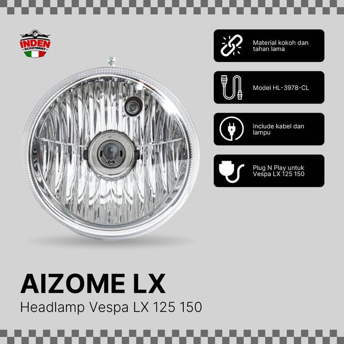 Headlamp Lampu Depan Original Piaggio Vespa Lx 125 150