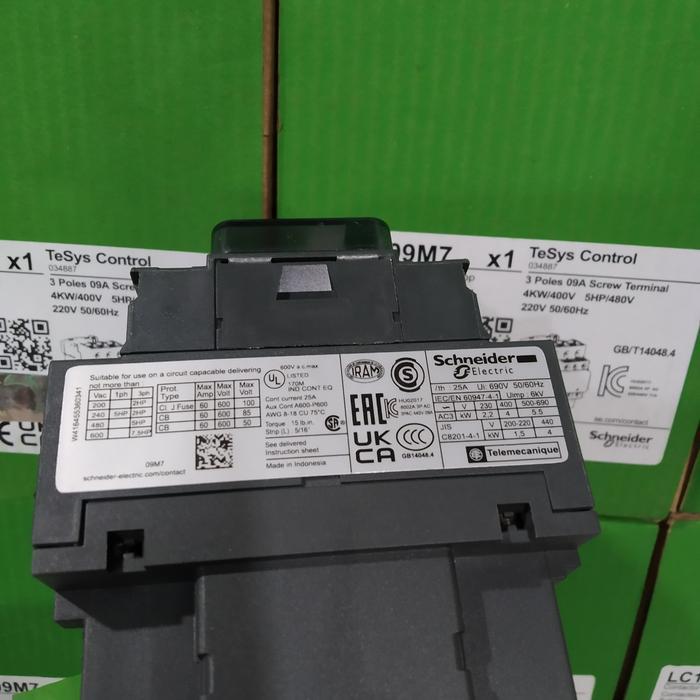 kks Contractor kontaktor Schneider lc1d09m7 original 220vac 3phase kontaktor Schneider kontaktor