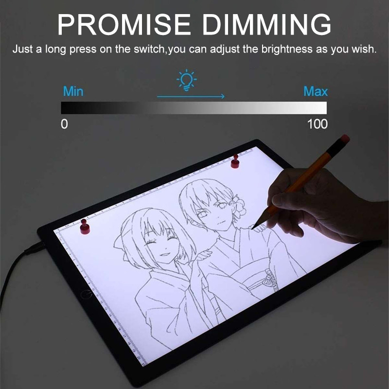 A4 Light Board with magnet Portable Tracing Light Box Magnetic Drawing Board Light Board Light Box F