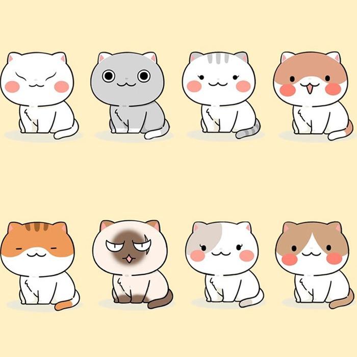 OHSOME - Penrose Mainan Balok Susun Karakter Kucing Lucu - DIY Brick Building Blocks Meow Room