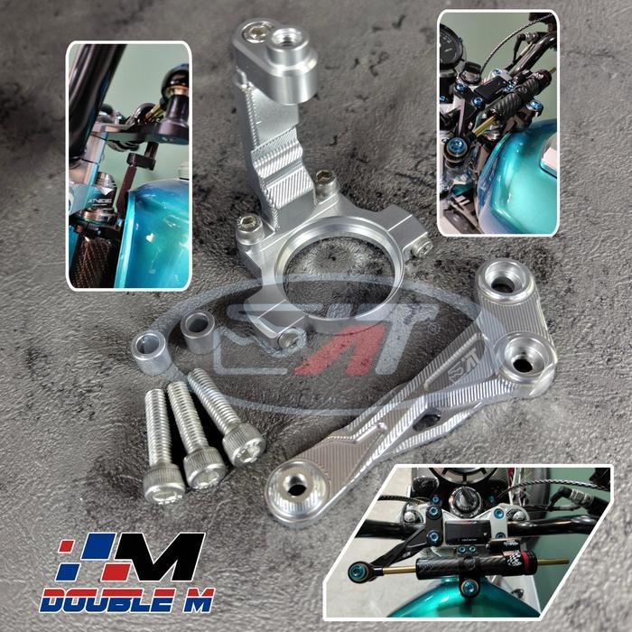 Breket Bracket Stabilizer Stang Steering Damper Aitech Rx King Rxking Not Tkpro
