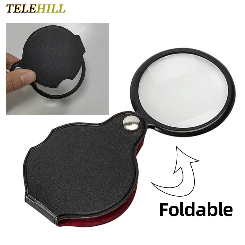 Portable Mini Magnifier 8X 50/60mm Pocket Magnifier 6X Magnifying Glass Reading Magnifier Jewelry