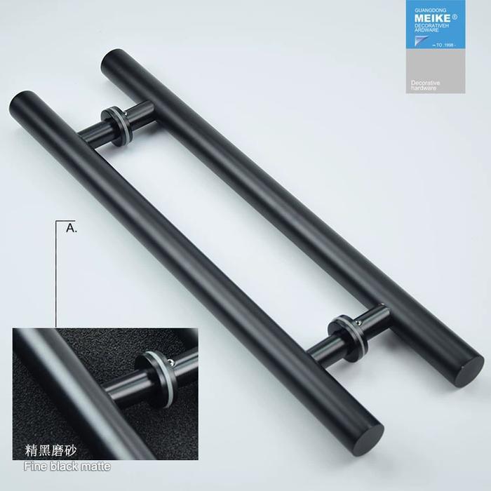 PULL HANDLE PINTU PIPA H HITAM - TARIKAN PINTU H HITAM - HANDLE PINTU HITAM - PULL HANDLE H PIPA -