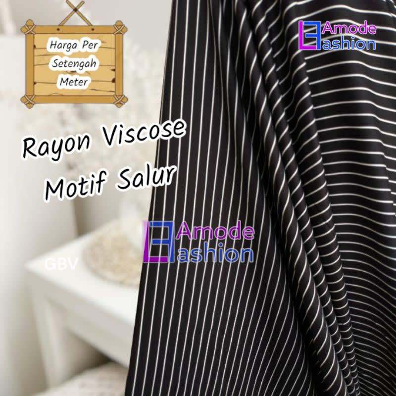 Kain Rayon Viscose Motif Salur