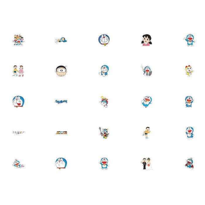 50 Pcs Stiker Graffiti Motif Kartun Doraemon Lucu Anti Air Untuk Dekorasi Notebook Sepeda Skateboard