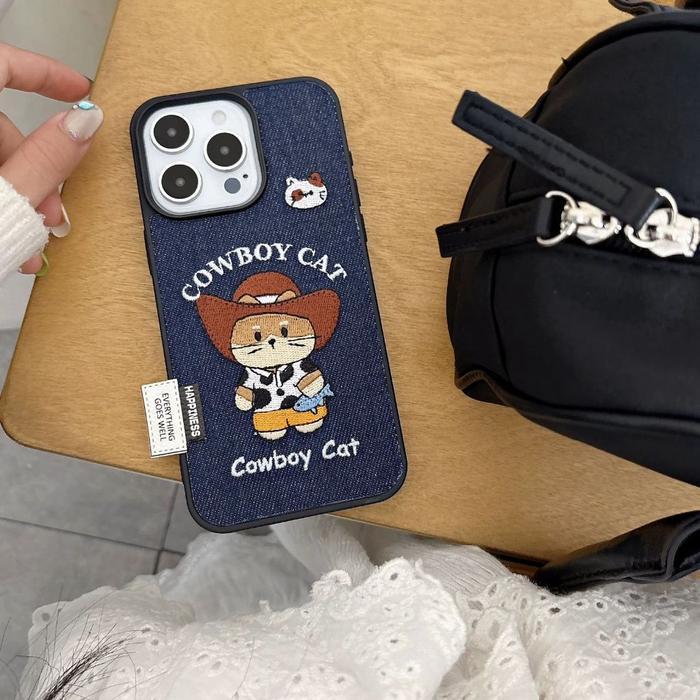 merdeka Cowboy Cat Jeans Case 15 14 13