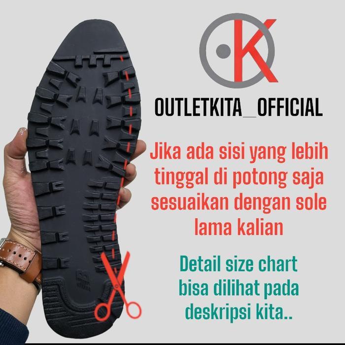 gzmu- Outsole Sepatu Nb Size 39-44 Tapak Kasut