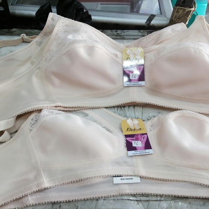 lalaVIdi- Bh Diana Asli Original Seri 702 Uk. 32 - 38 Tanpa Busa Bra Diana Ori