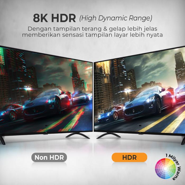 ivfo- Kabel Hdmi To Hdmi 8K 4K 120Hz Ultra Hd Hdr Earc Tv Laptop Monitor Pc Proyektor Ps