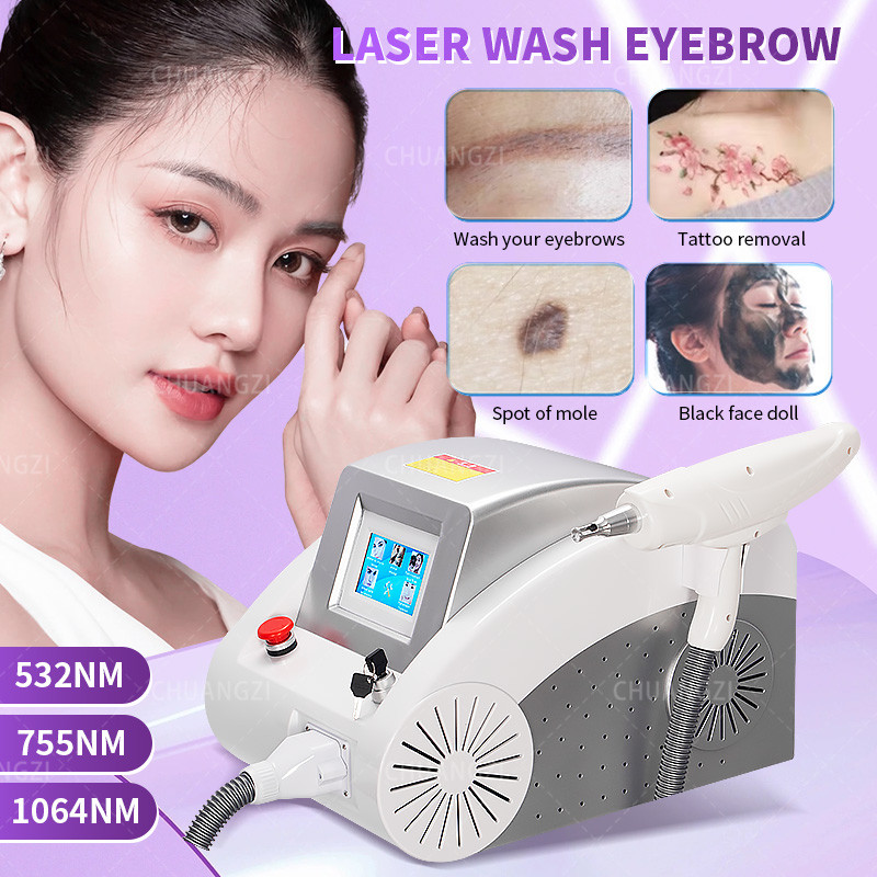 New Hot Sale Q Switched Nd Yag Laser Therapy Machine Tattoo Removal Machine Wrinkle Remover Peeling
