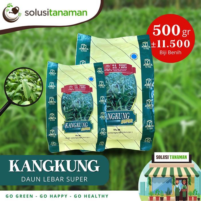 Diskon Benih Sayur Sayuran Kangkung Lebar @ 500 gr Benih Hidroponik Organik