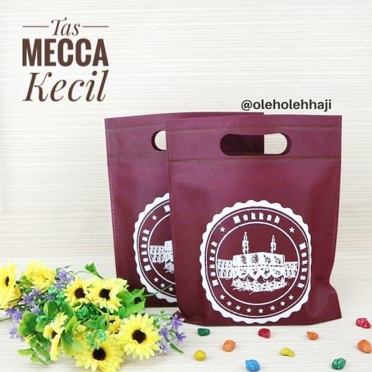 4lcj- Tas Mecca Kecil Tas Souvenir Bahan Kain Spunbond Goodie Bag Oleh Oleh