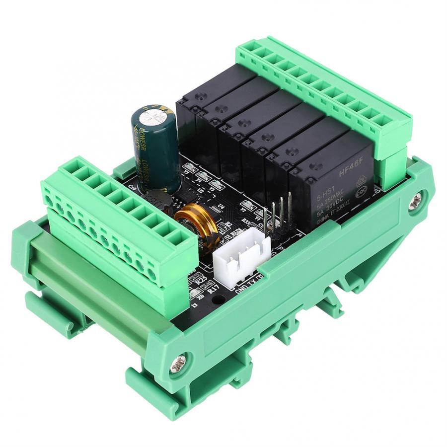 Fx2N-14Mr Plc Board Relay Output Module 8 In 6 Out 24Vdc Power Supply With Base Analog 2Ad 0-10V