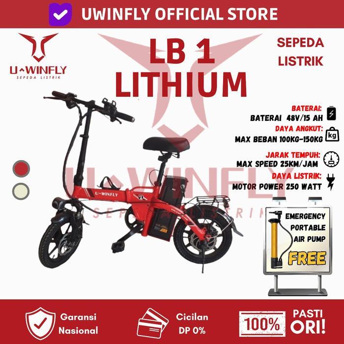 Sepeda Lipat Listrik UWINFLY LB1 Garansi Resmi Uwinfly