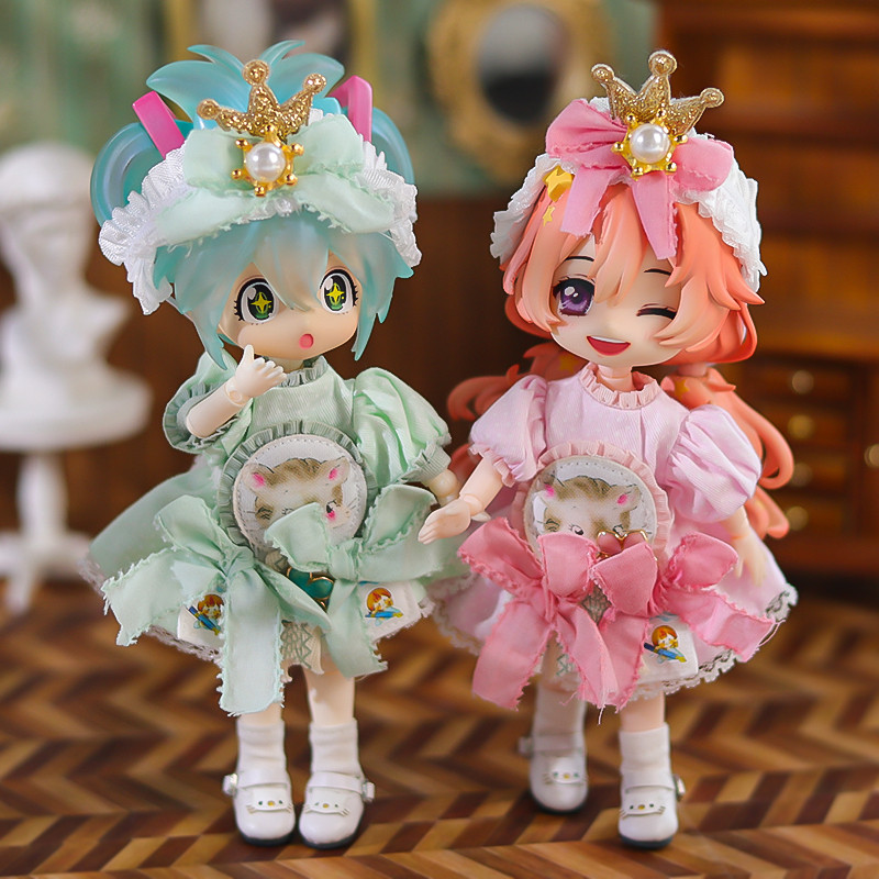 OB11 BJD Cute Doll Dress Clothes for ob11 Lolita style ,obitsu11,molly,1/12 bjd Doll Clothes