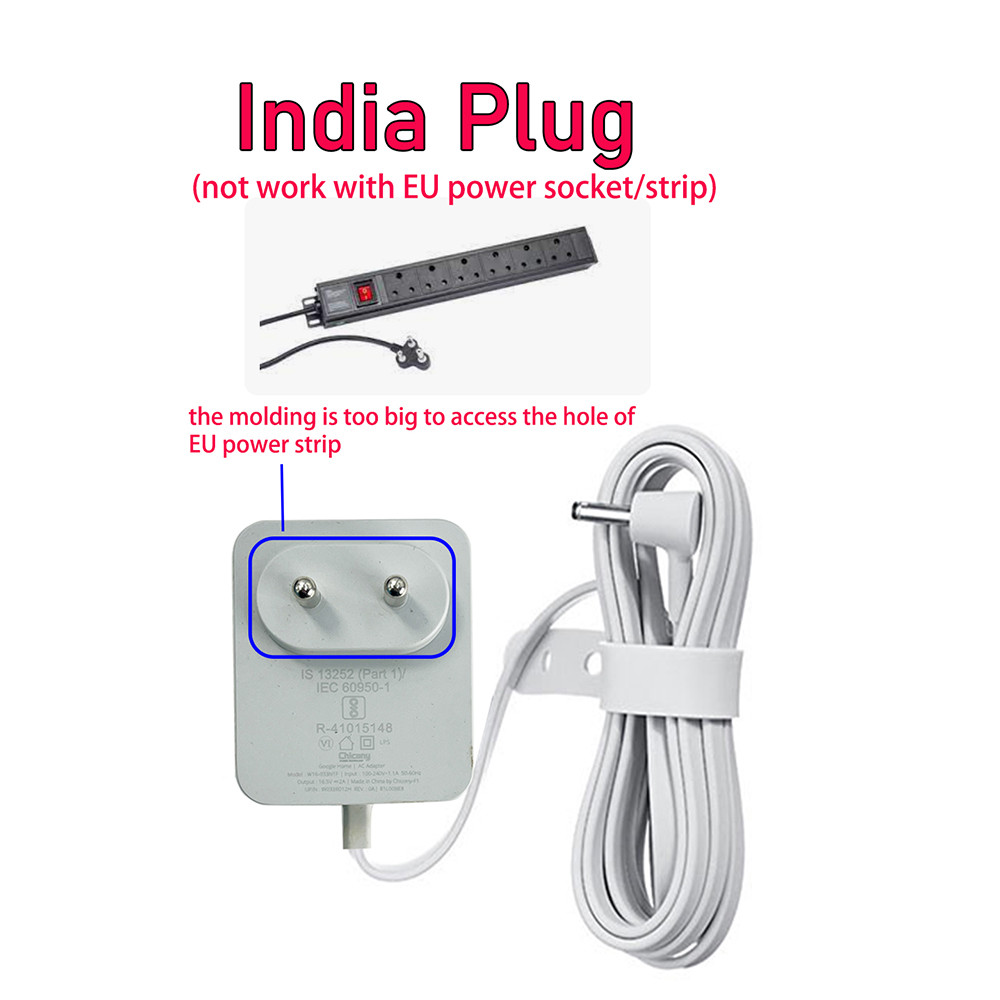 Original/Genuine 16.5V 2A Ac Power Adapter For Google Home Voice Smart Assistant Wall Charger-India