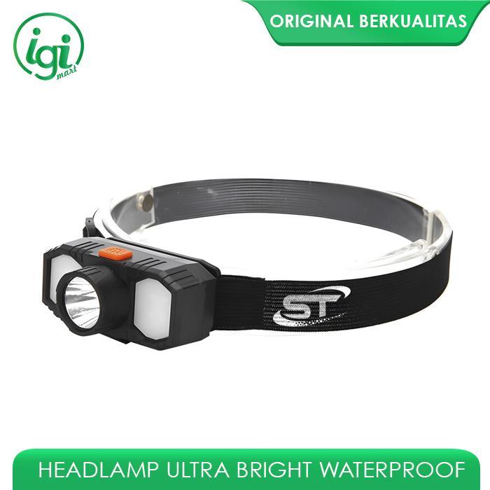 SALE HEADLAMP FLASHLIGHT LED USB SENTER LAMPU KEPALA OUTDOOR WATERPROOF Termurah