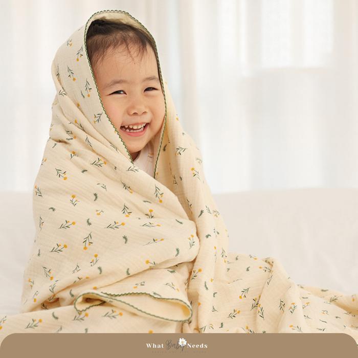 Kimi Baby Muslin Blanket / Selimut Bayi Muslin Katun / Muslin Swaddle