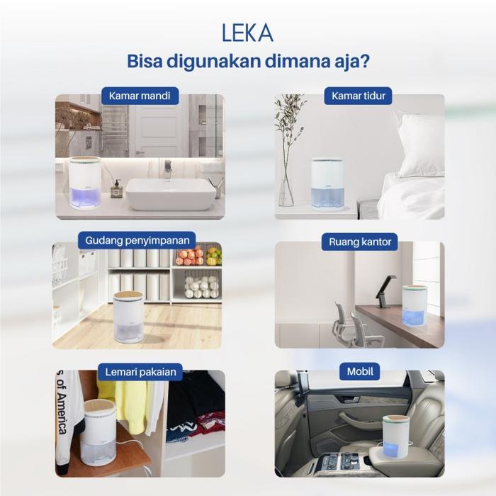 Leka Dh6221 Dehumidifier - Serap Air Penyerap Kelembaban Udara Dryer